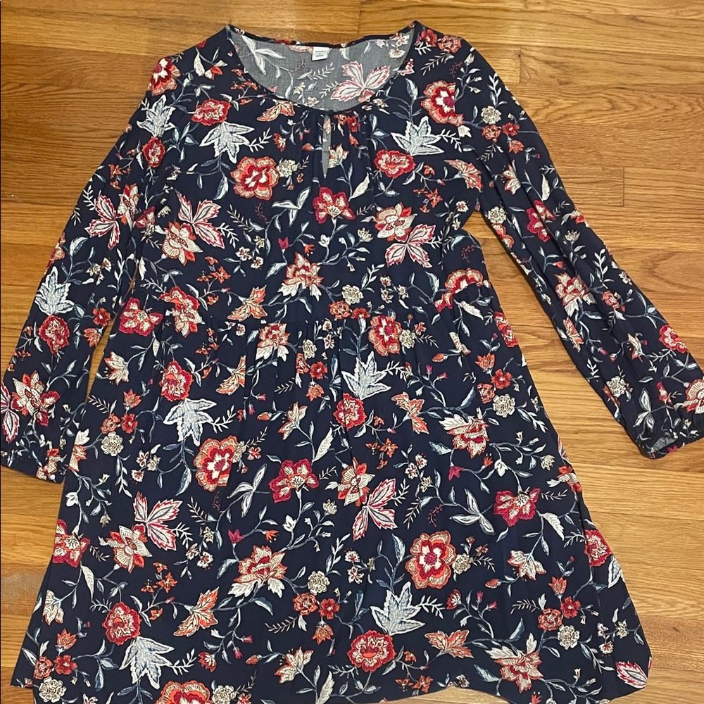 Old Navy Floral Dress - Navy and pink